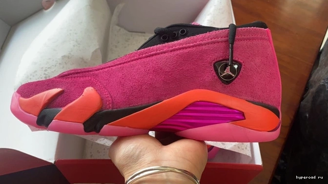 DH4121-600 (W) Pink 14 Jordan Shocking Low Retro 0527